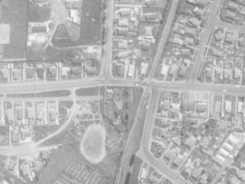 107 Northcote Road from the air, 1975-1979
