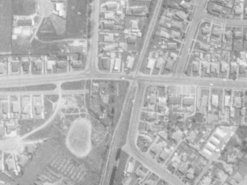 93 Northcote Road from the air, 1975-1979