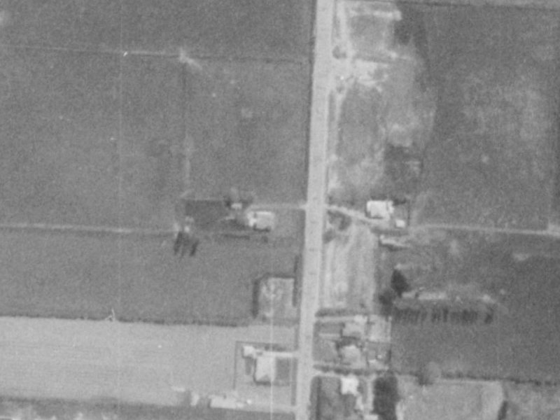 43 Grimseys Road from the air, 1975-1979