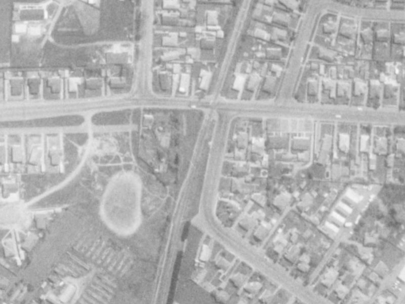 154 Vagues Road from the air, 1975-1979