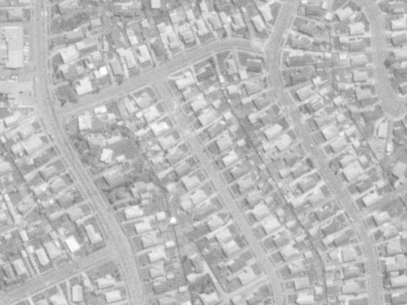 28 Kirner Street from the air, 1975-1979