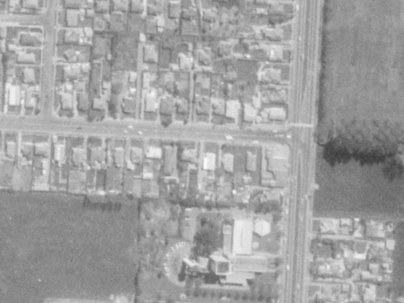 9 Northcote Road from the air, 1975-1979