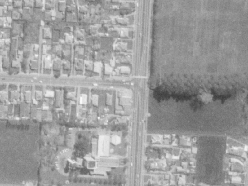 187 Main N Road from the air, 1975-1979