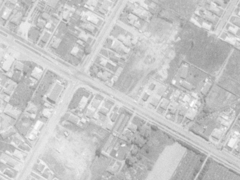 410 Harewood Road from the air, 1975-1979