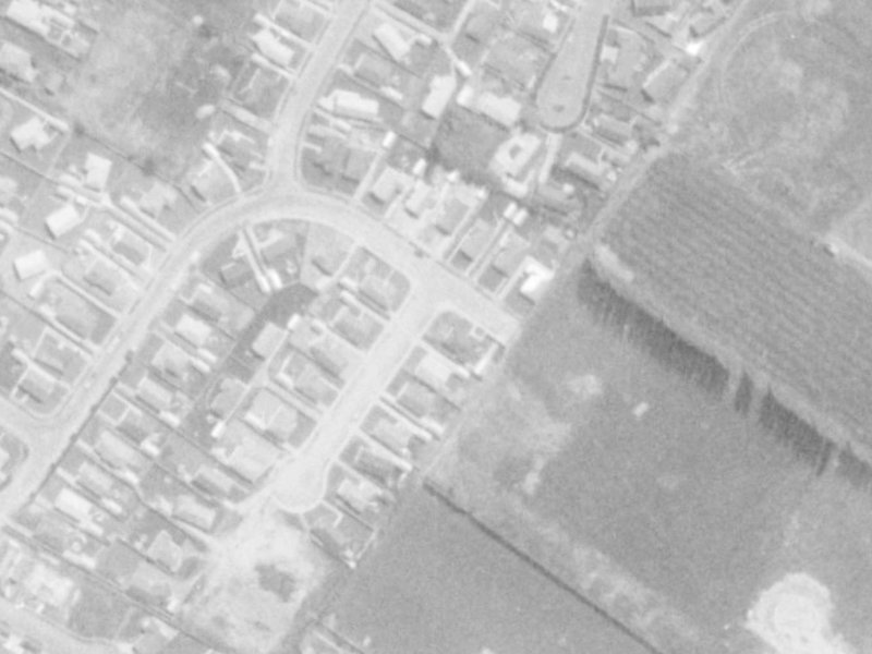 104 Reynolds Avenue from the air, 1975-1979