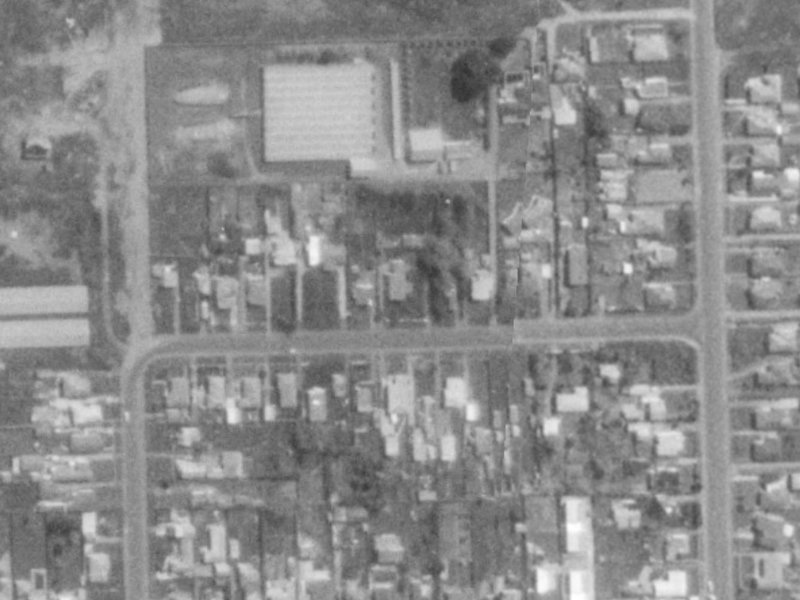 21 Sylvia Street from the air, 1975-1979