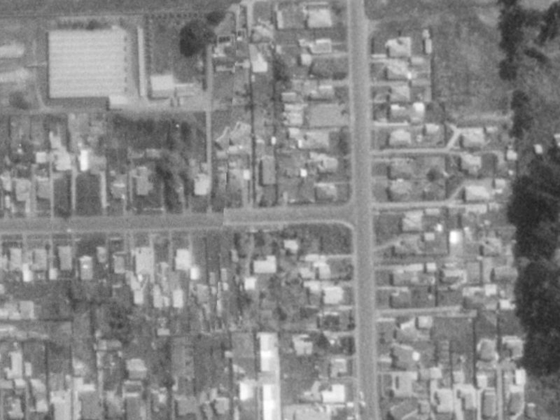 33 Sylvia Street from the air, 1975-1979