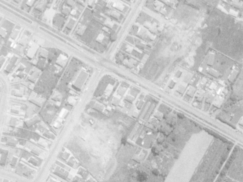 393A Harewood Road from the air, 1975-1979