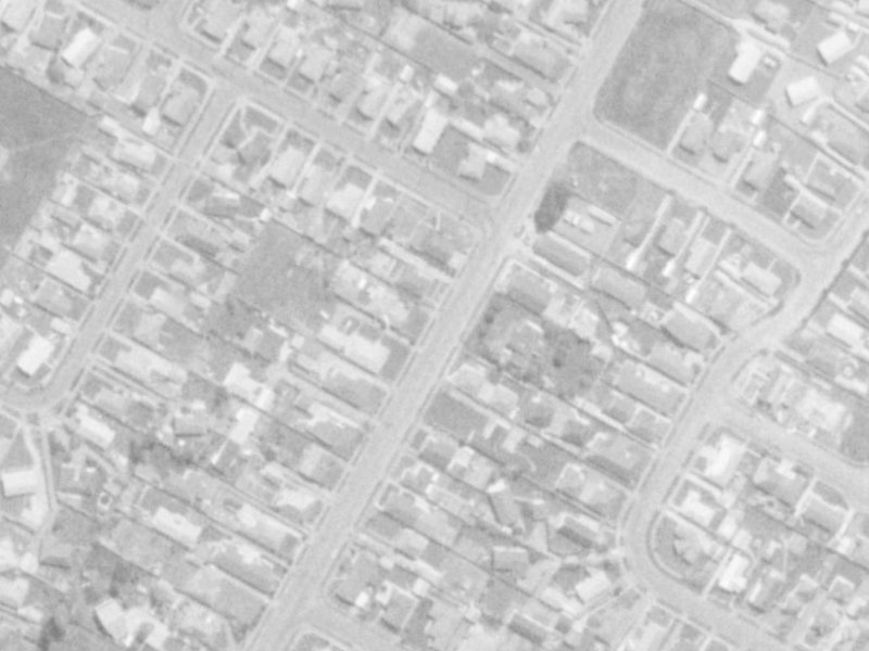 46 Highsted Road from the air, 1975-1979