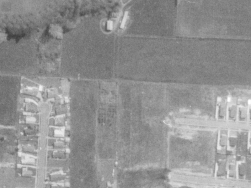74 Sarabande Avenue from the air, 1975-1979