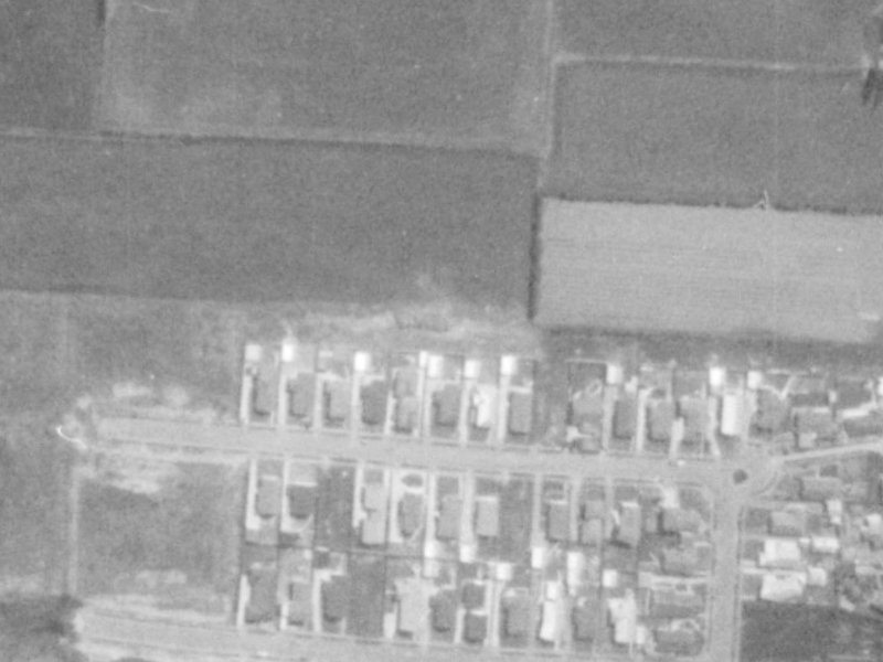 46 Sarabande Avenue from the air, 1975-1979