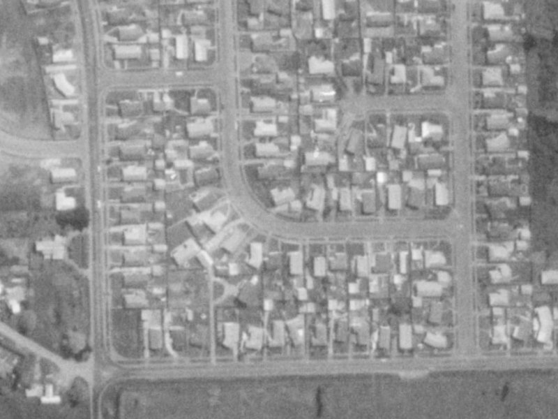 16 Cottonwood Street from the air, 1975-1979