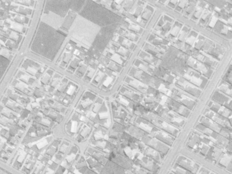 18 Colesbury Street from the air, 1975-1979
