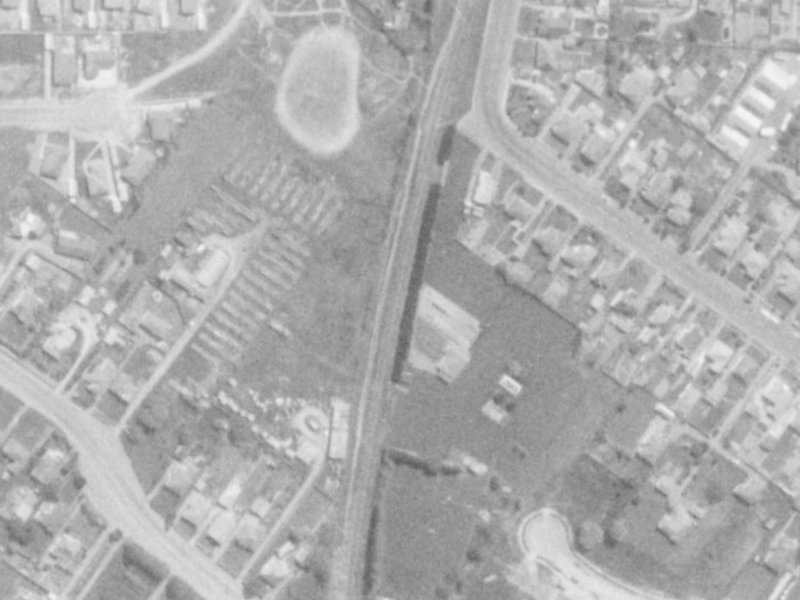 Phoenix Lane from the air, 1975-1979