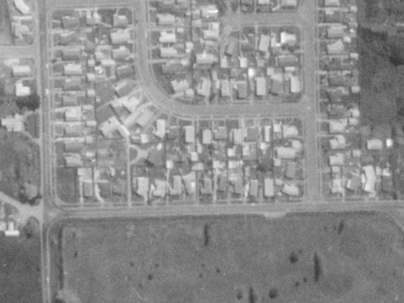 15B Cottonwood Street from the air, 1975-1979