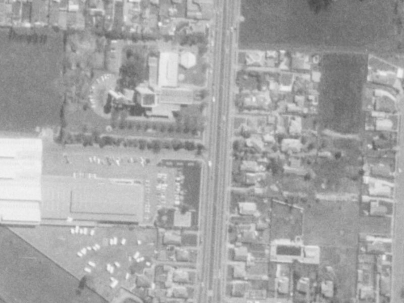 178E Main North Road from the air, 1975-1979