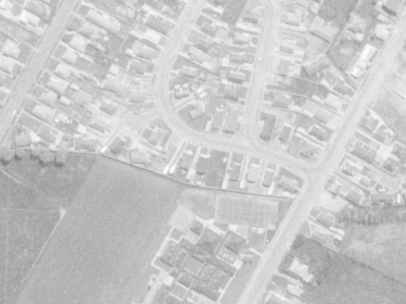 11 Charnwood Crescent from the air, 1975-1979