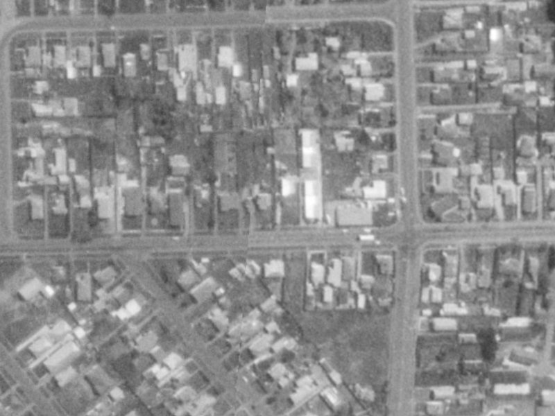 158 Beach Road from the air, 1975-1979