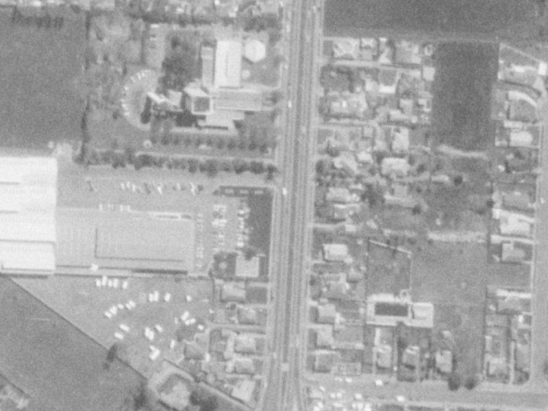 165 Main North Road from the air, 1975-1979