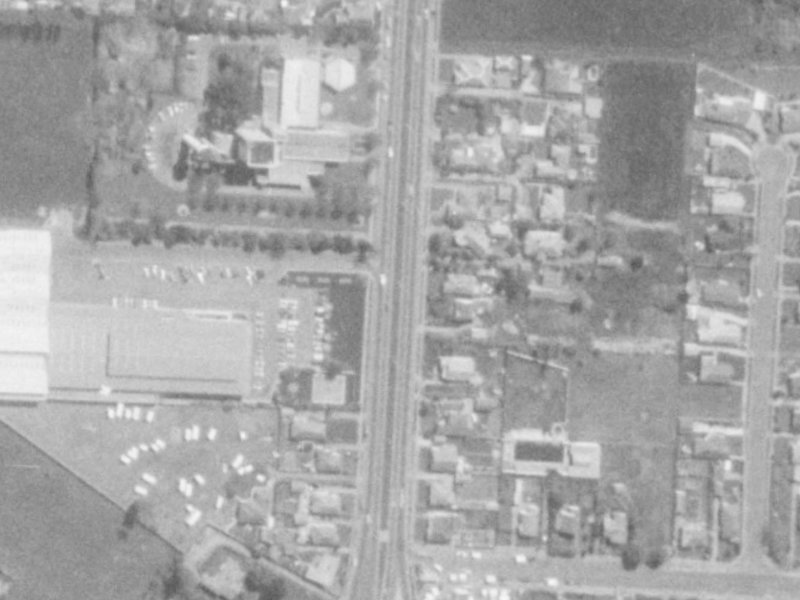 178E Main North Road from the air, 1975-1979