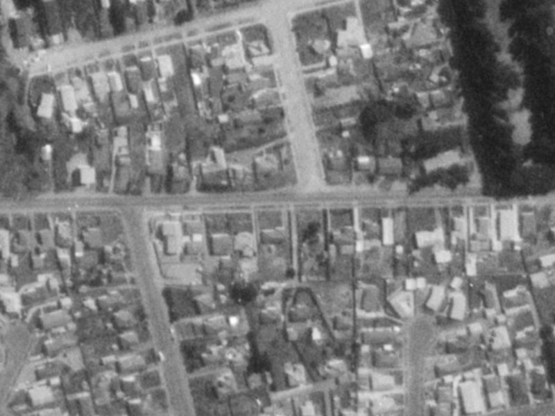 1a Aston Drive from the air, 1975-1979