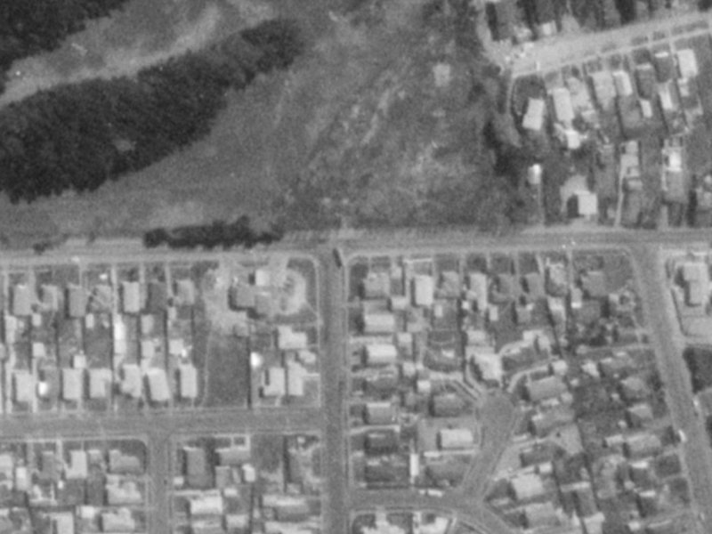87 Beach Road from the air, 1975-1979