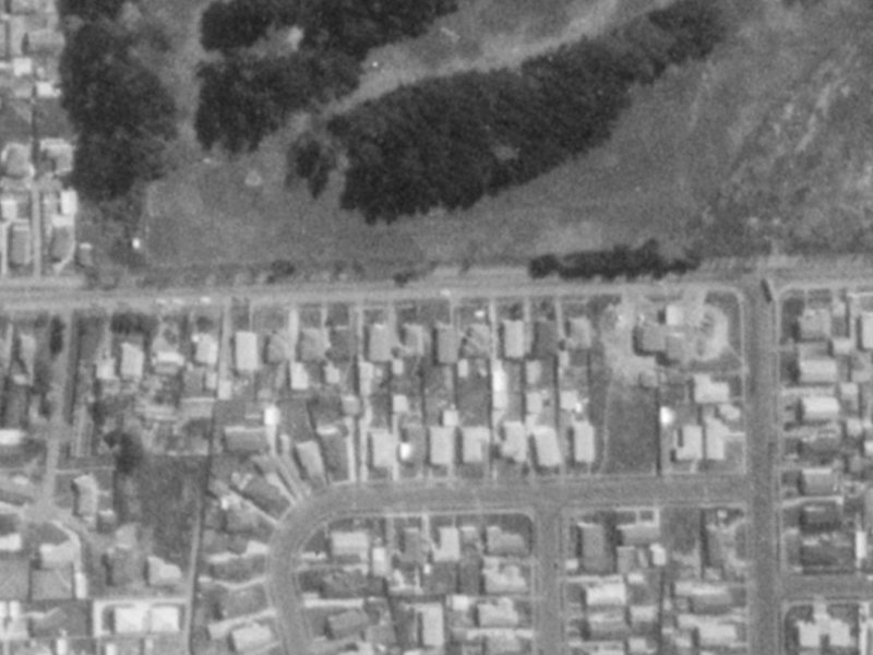105 Beach Road from the air, 1975-1979