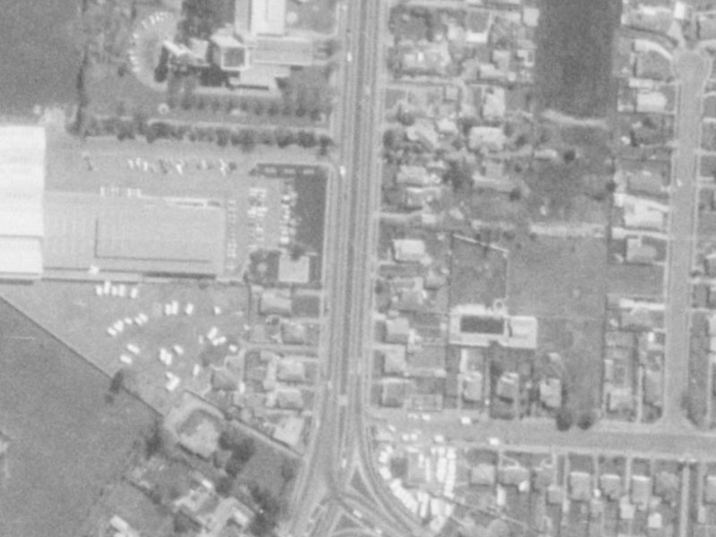174 Main N Road from the air, 1975-1979