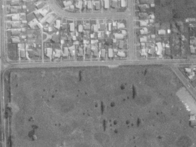 212 Queenspark Drive from the air, 1975-1979