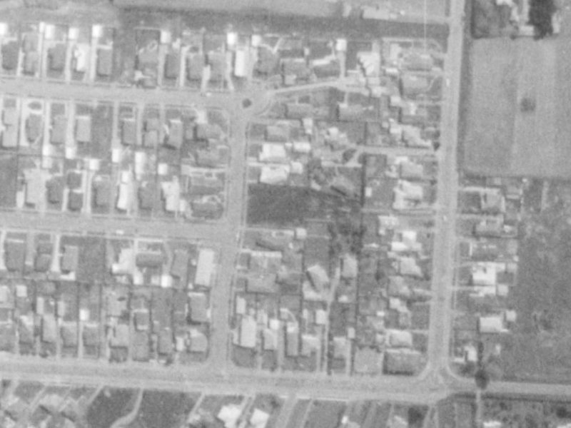 12 Sarabande Avenue from the air, 1975-1979