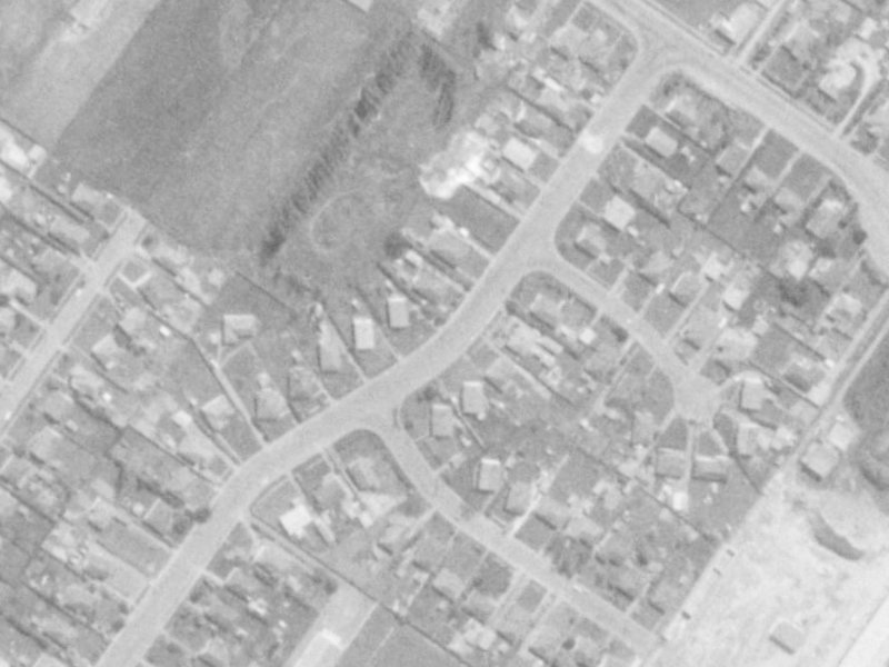 43 Morrison Avenue from the air, 1975-1979