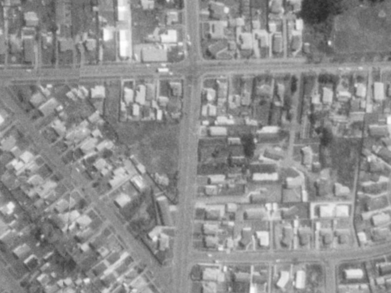 380 Bower Avenue from the air, 1975-1979