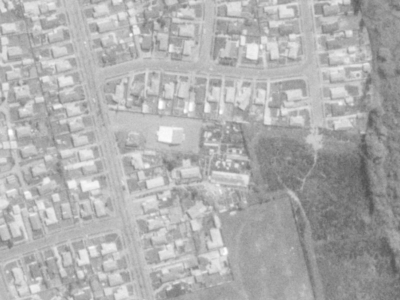 214 Burwood Road from the air, 1975-1979