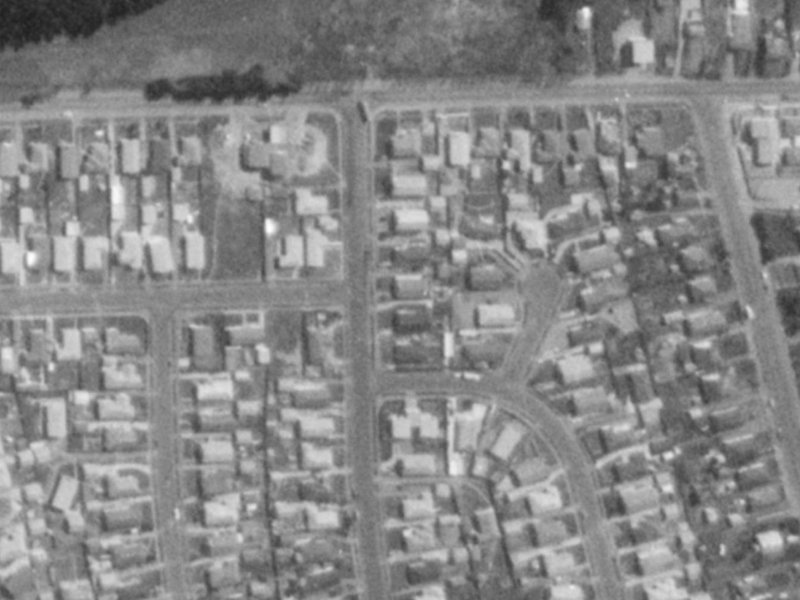 128 Effingham Street from the air, 1975-1979