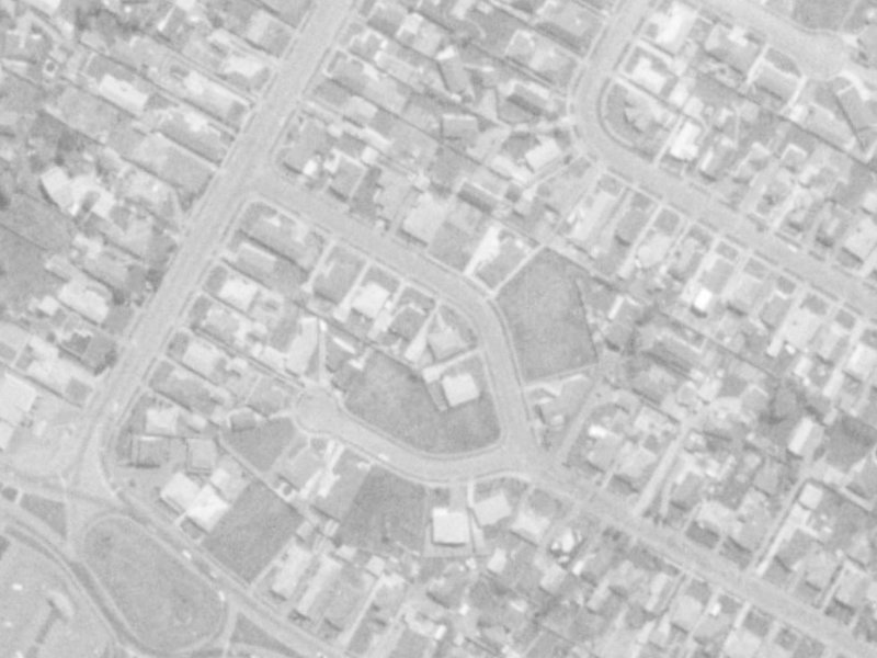 57 Bainton Street from the air, 1975-1979