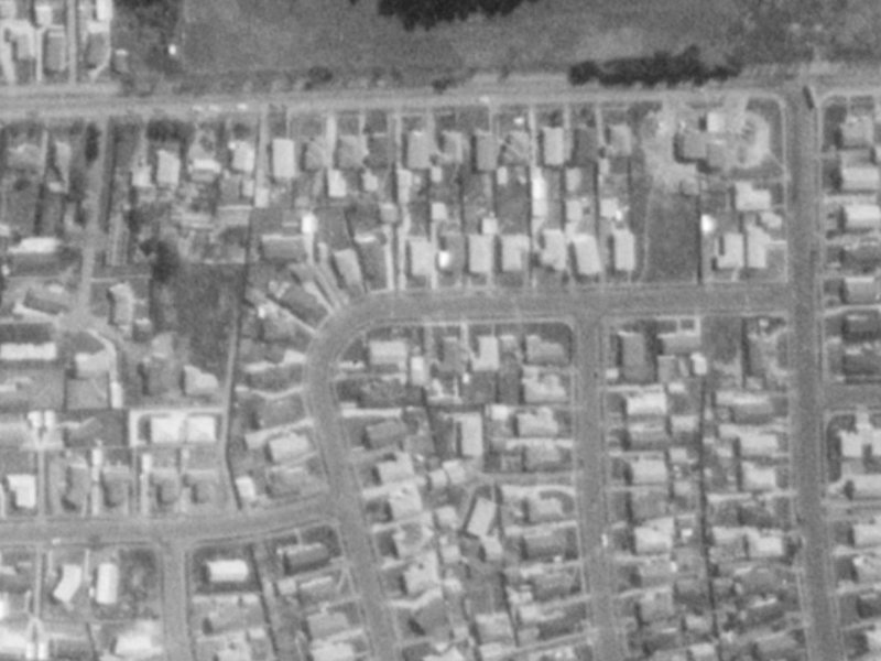 19 Pegasus Avenue from the air, 1975-1979