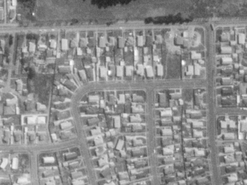 11 Pegasus Avenue from the air, 1975-1979