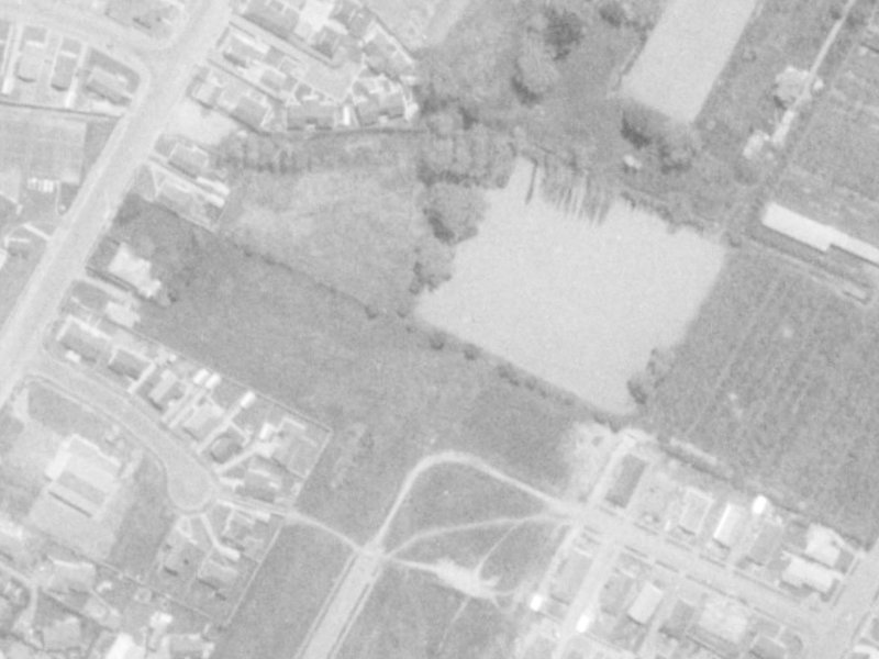 9 Clotilda Place from the air, 1975-1979