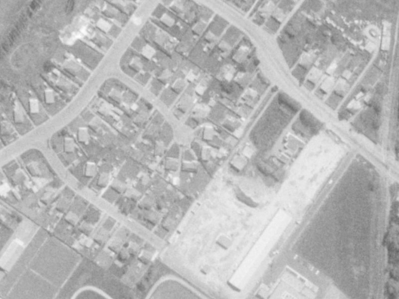 14 Virgil Place from the air, 1975-1979