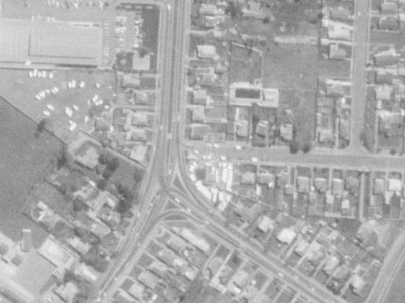 162 Main North Road from the air, 1975-1979