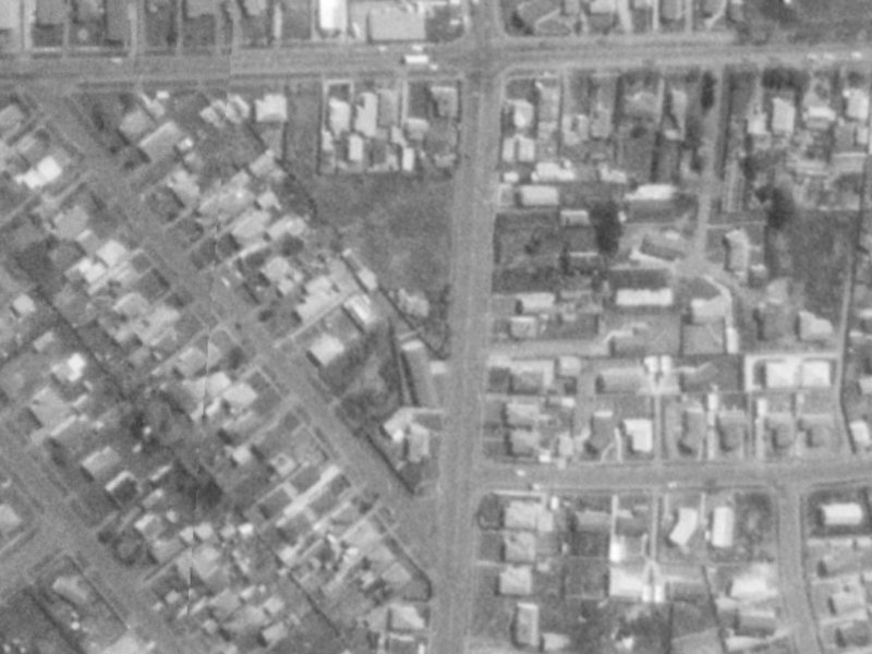 349A Bower Avenue from the air, 1975-1979