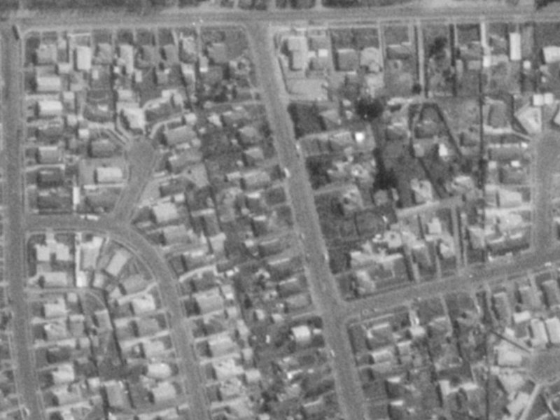 20 Britannia Street from the air, 1975-1979