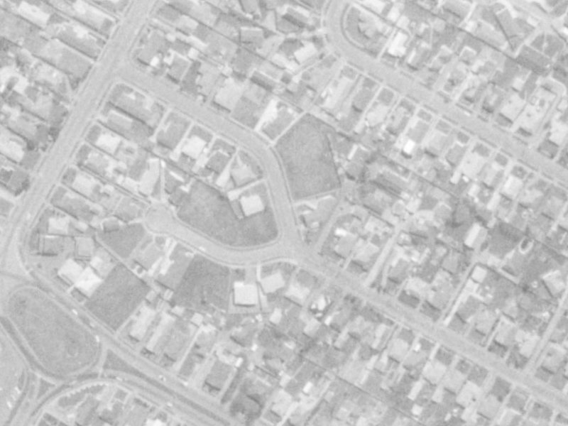 52 Bainton Street from the air, 1975-1979