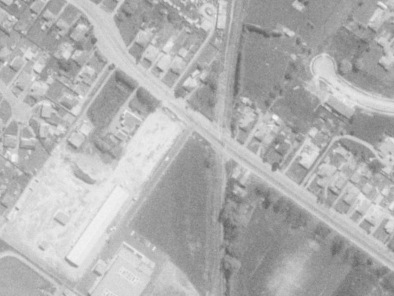 97 Sawyers Arms Road from the air, 1975-1979