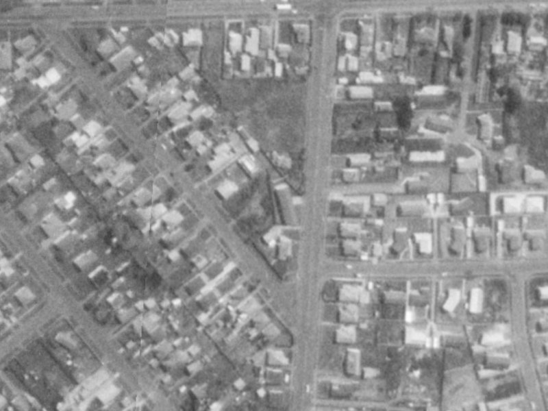 335 Bower Avenue from the air, 1975-1979