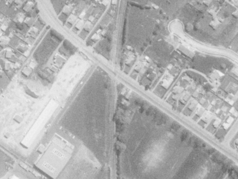 69 Sawyers Arms Road from the air, 1975-1979