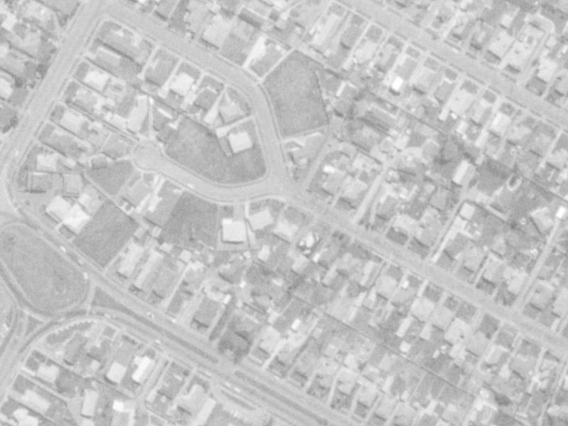 39 Bainton Street from the air, 1975-1979