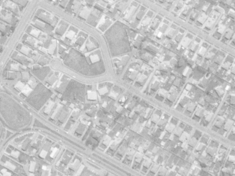 37A Bainton Street from the air, 1975-1979