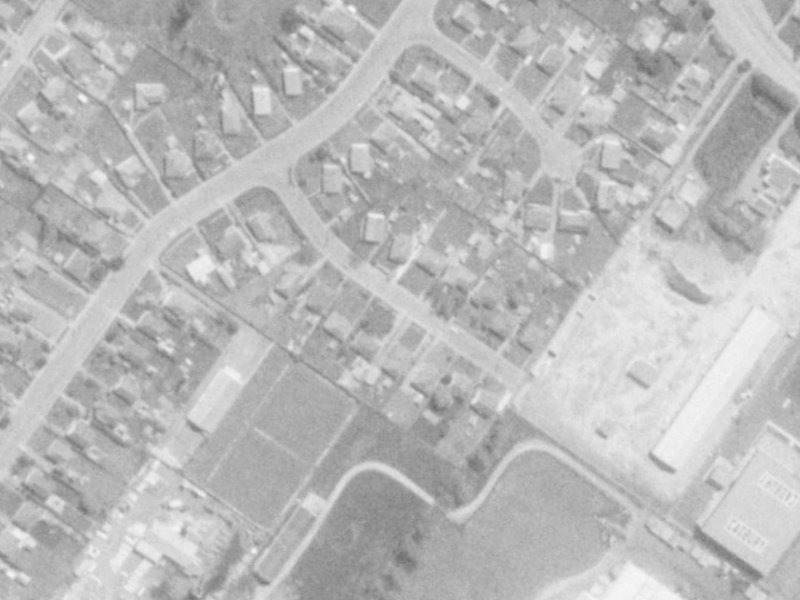 7 Boyne Avenue from the air, 1975-1979