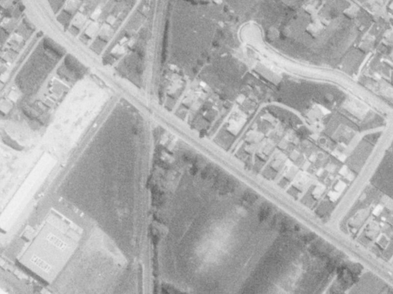 89 Sawyers Arms Road from the air, 1975-1979